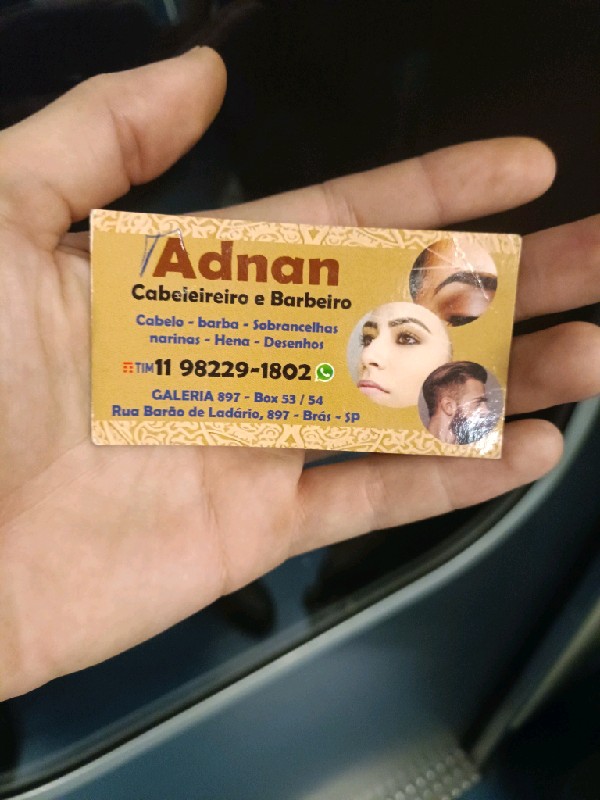 Adnan
Cabeleireiro e Barbeiro
Cabelo - barba -