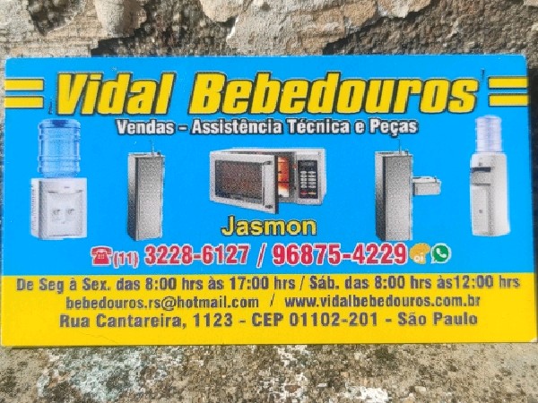 Vidal Bebedouros -Vendas e Assistência Técnica
