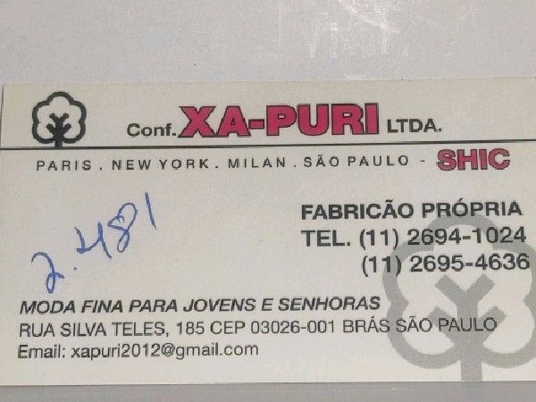 Xa-Puri confecções