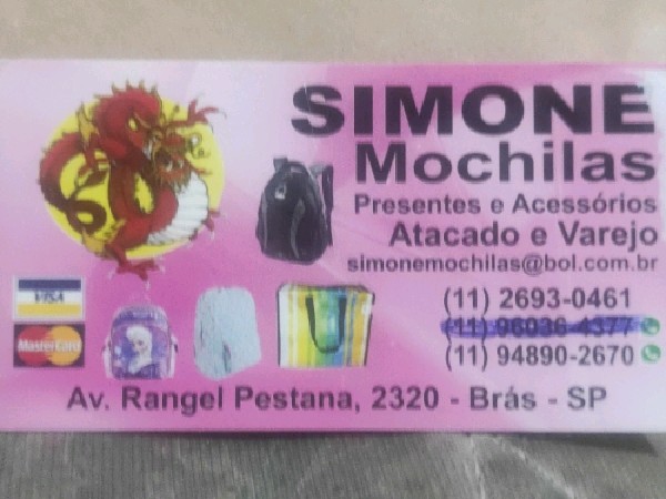 Simone Mochilas
