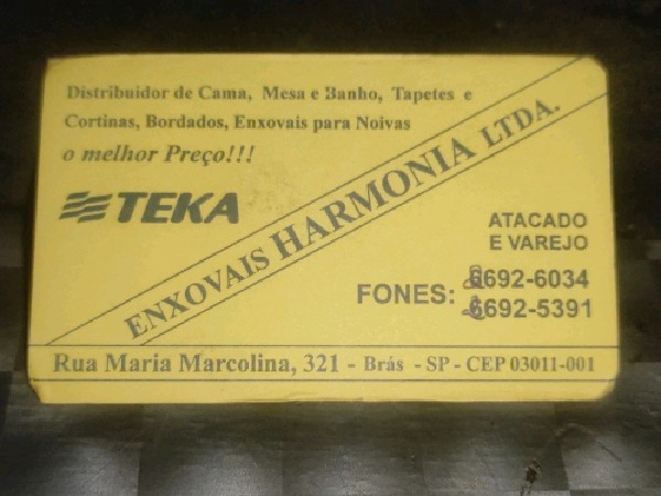 Teka Enxovais Harmonia LTDA