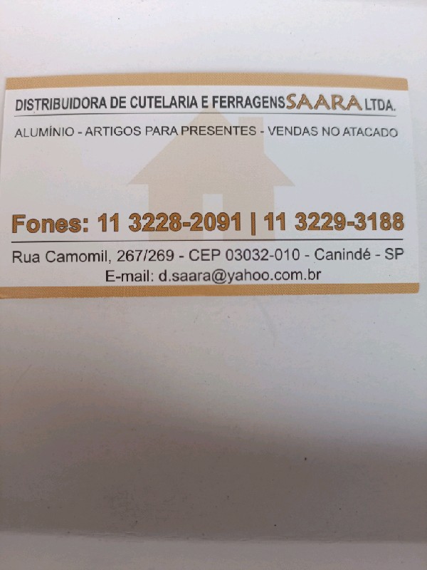 Distribuidora de Cutelaria e Ferragens Saara Ltda.