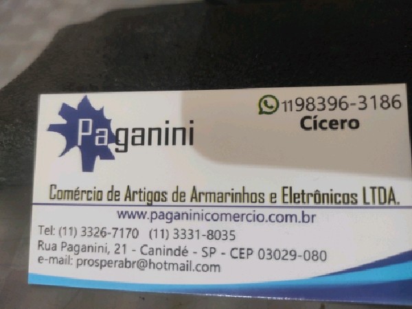Paganini Comercio de Artigos de Armarinhos e Eletrônicos LTDA