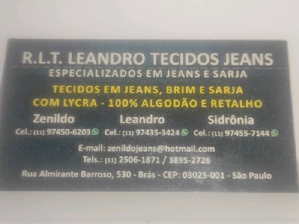 R.L.T Leandro Tecidos Jeans