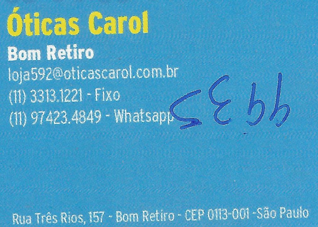 Óticas Carol Bom Retiro