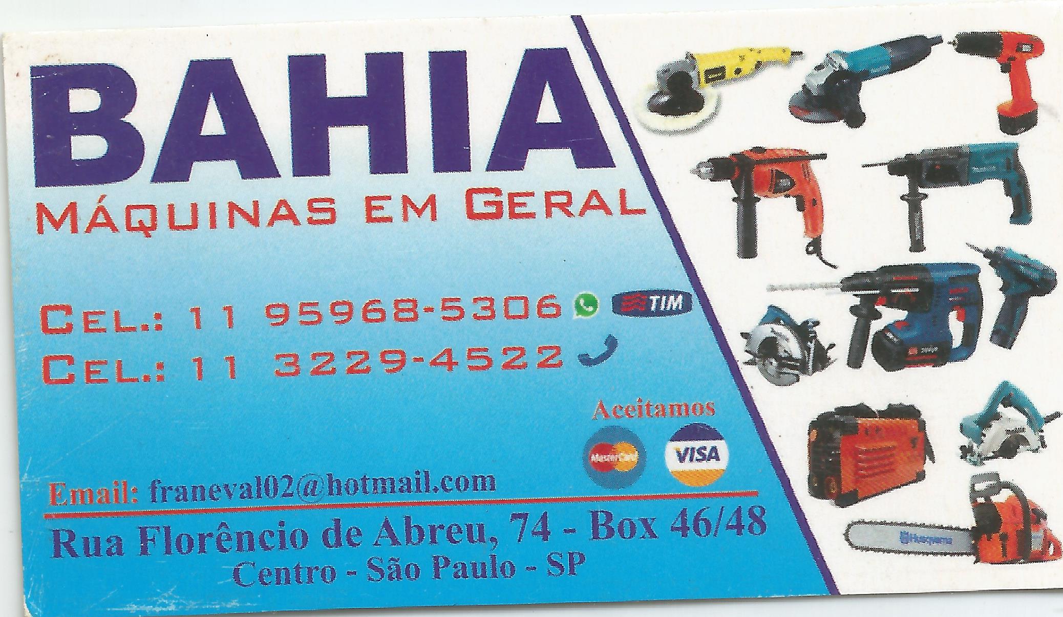 BAHIA Máquinas EM GERAL
