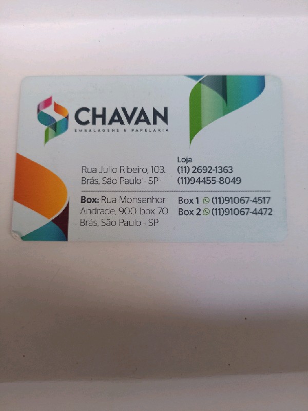 Chavan Embalagens e Papelaria