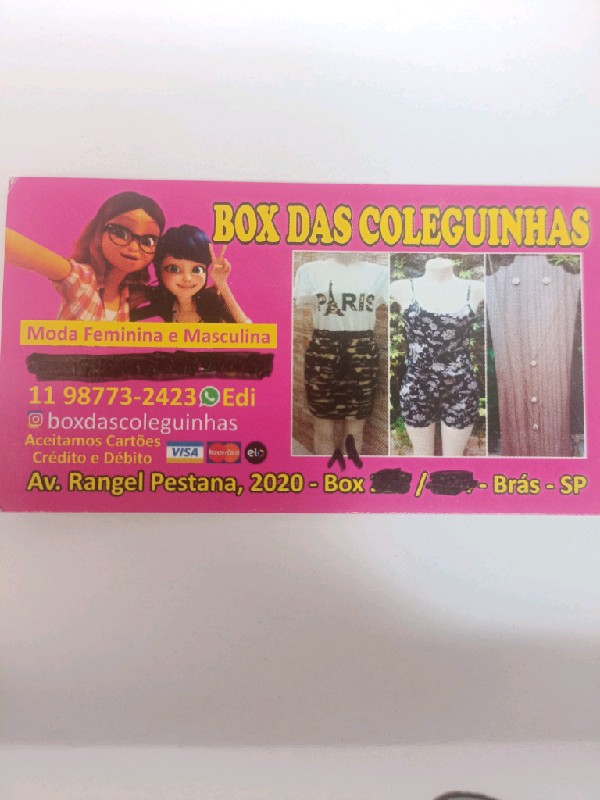 Box das coleguinhas